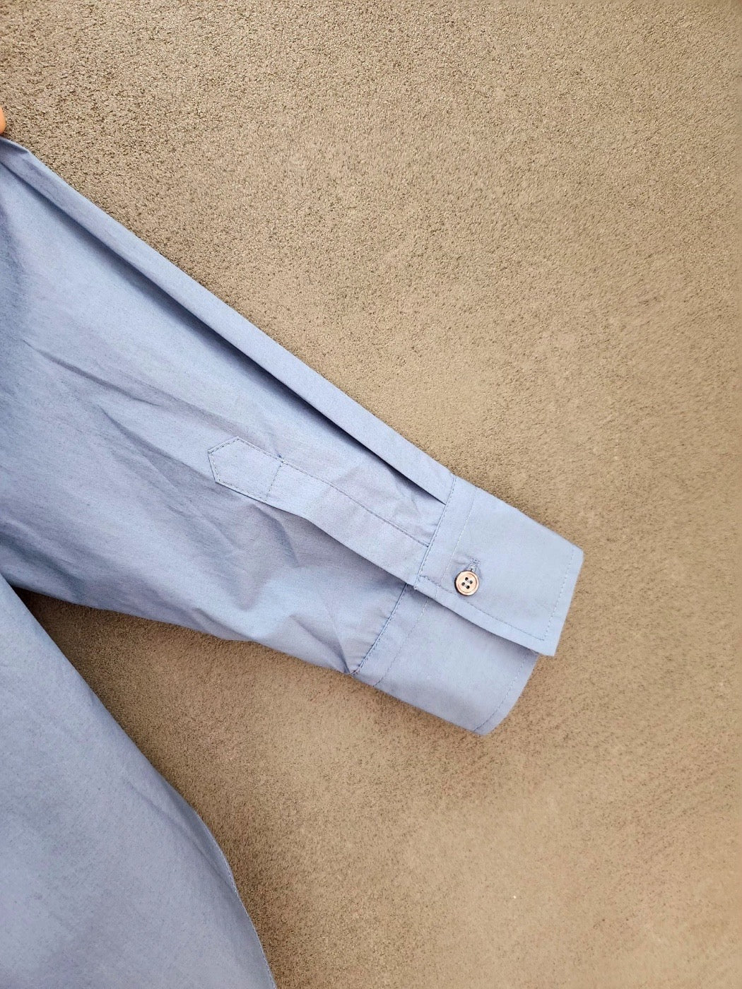 Women’s blue button-up shirt - Korean Fashion