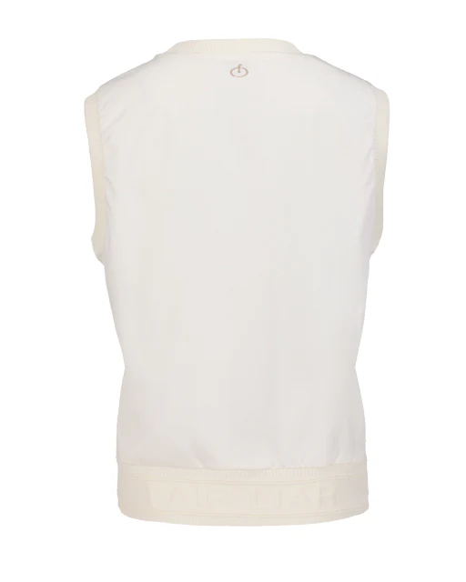 Women's windproof vest with elegant ribbon detailing by Fairliar