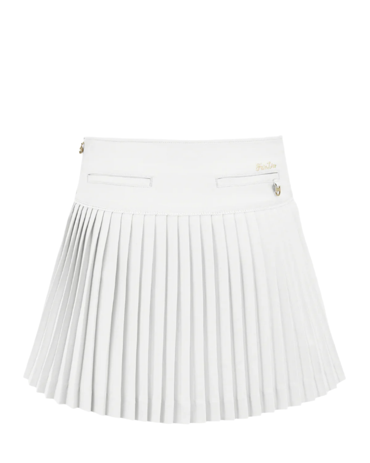 Women's white pleated skirt by Fairliar