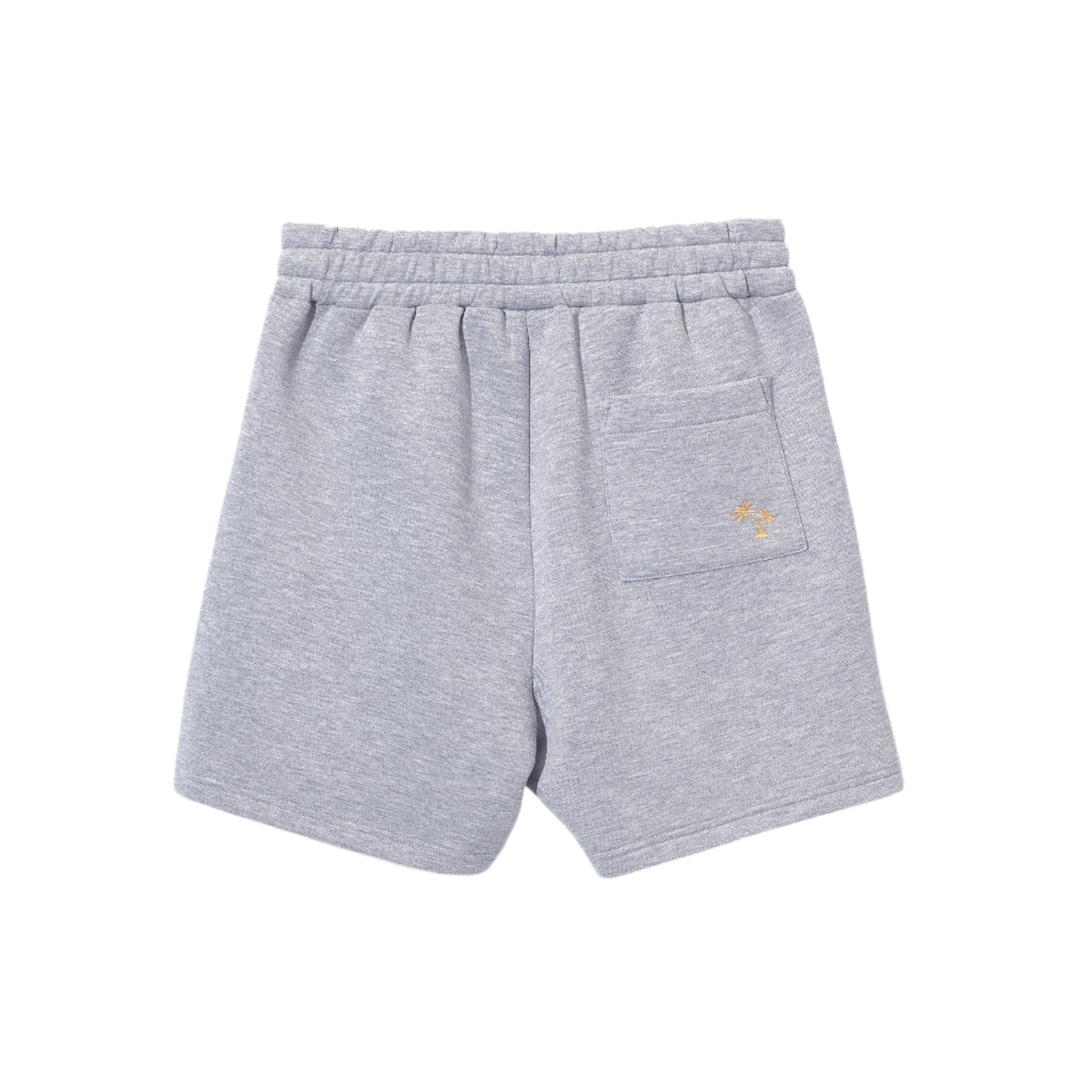 Women's grey melange sweat shorts by Fairliar
