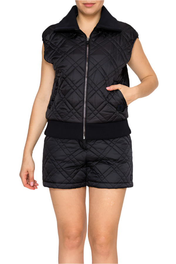 Women's quilted sleeveless vest by Torbist