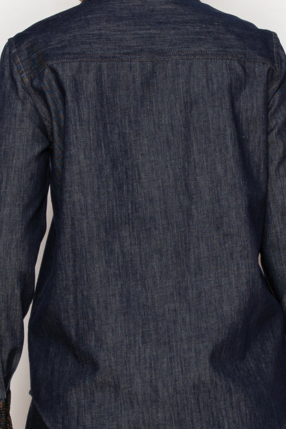 [Nabi] Classic Dark Wash Denim Shirt