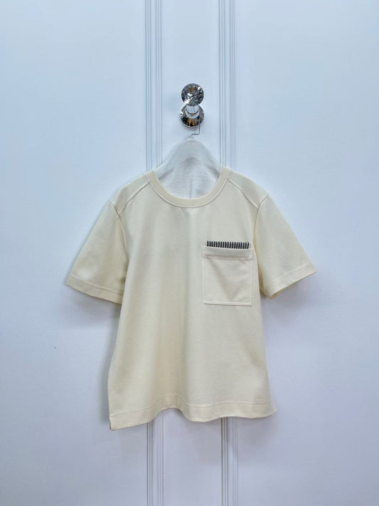 Women's Pocket T Shirts in Ivory