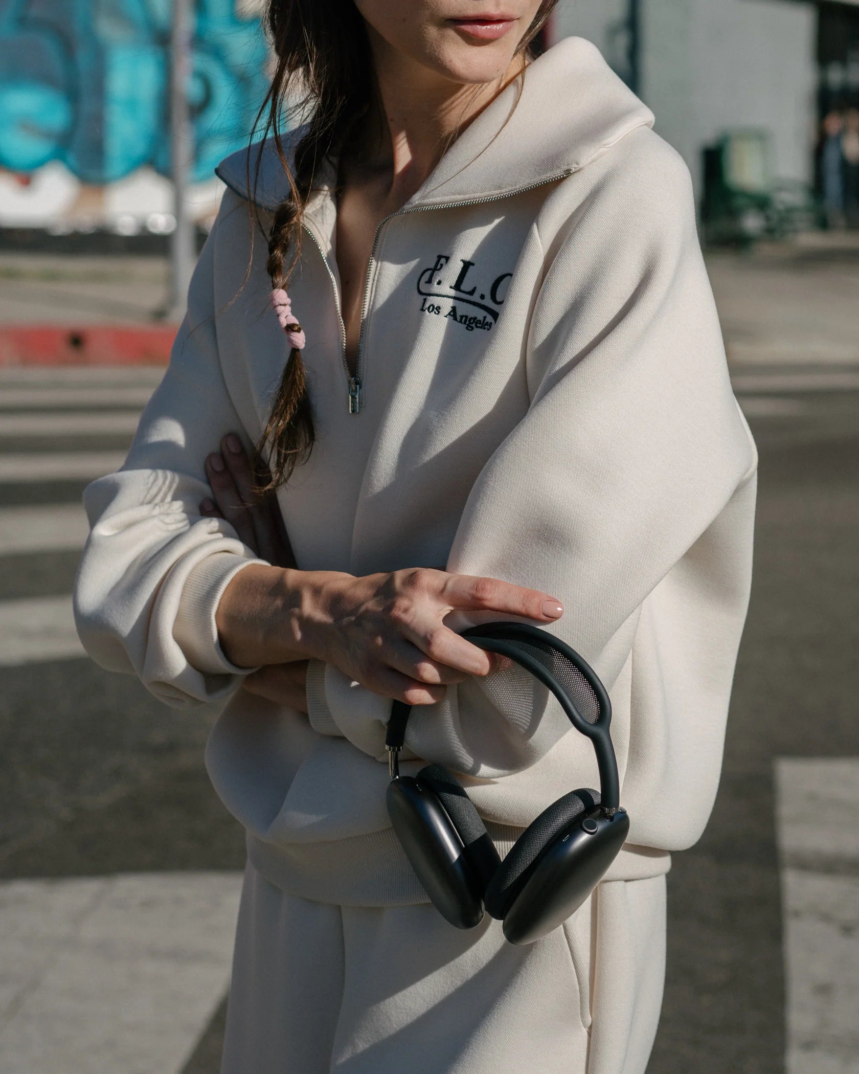 Women's half-zip pullover by Fairliar