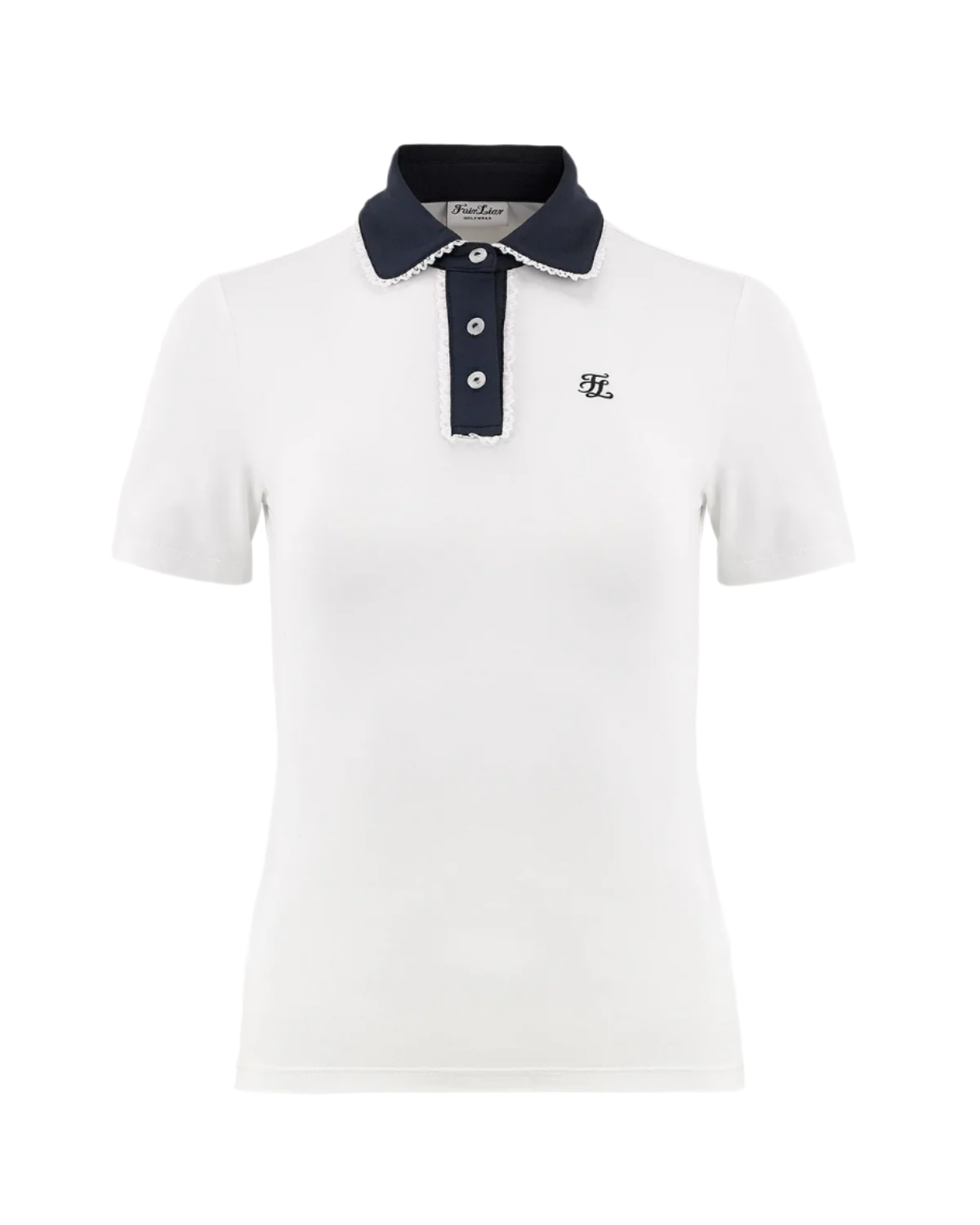 [Fair Liar] Lace Point Collar T-Shirt – White (same item)