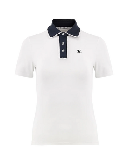 [Fair Liar] Lace Point Collar T-Shirt – White (same item)