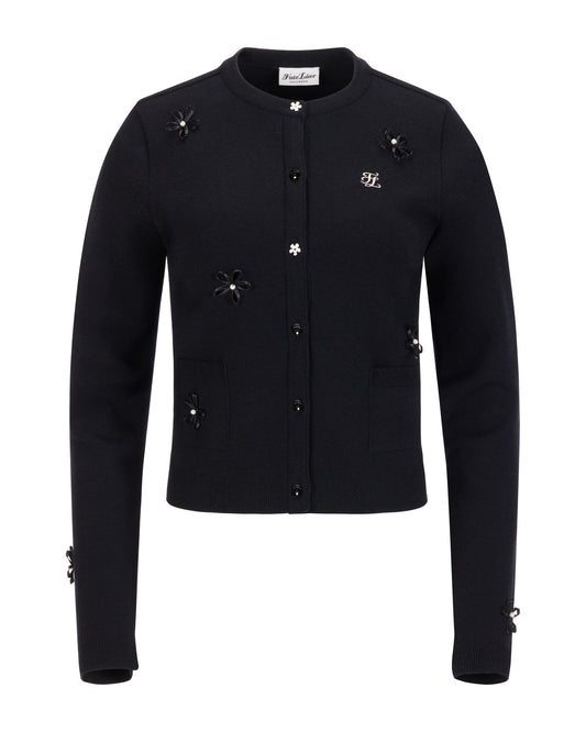 Black Button-Up Cardigan by Fairliar