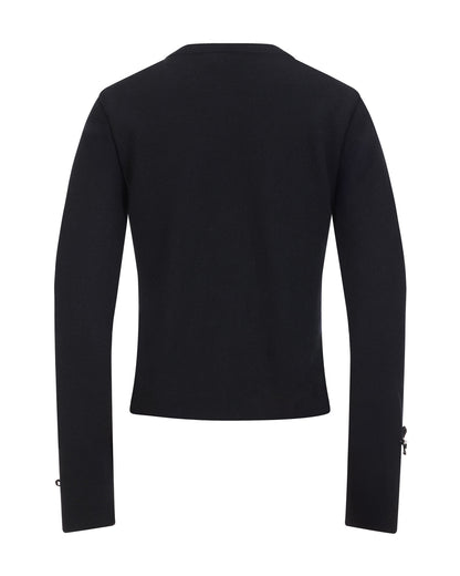 Black Button-Up Cardigan by Fairliar