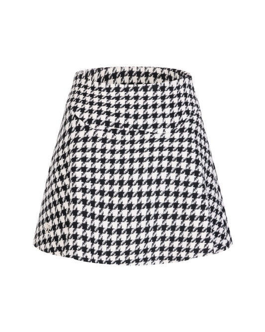 Women's houndstooth mini skirt by Fairliar