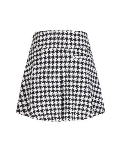 Women's houndstooth mini skirt by Fairliar