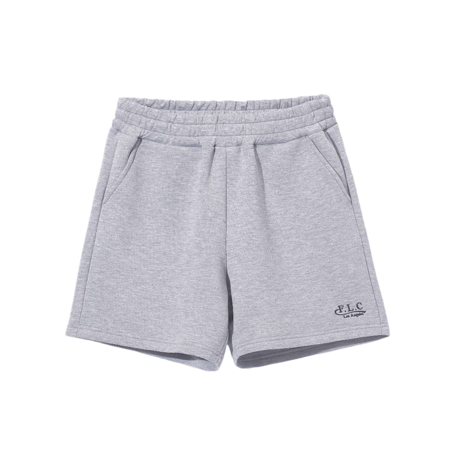 Women's grey melange sweat shorts by Fairliar