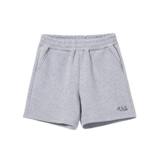 Women's grey melange sweat shorts by Fairliar