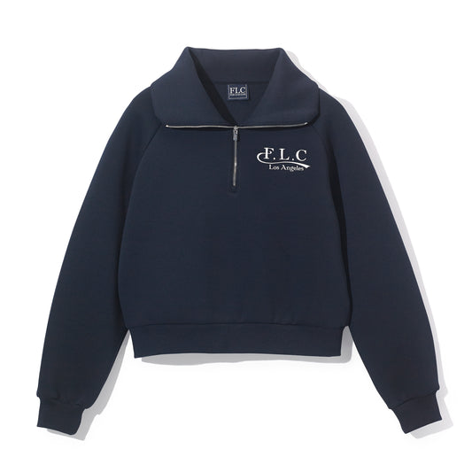 Women's navy quarter-zip sweatshirt by Fairliar