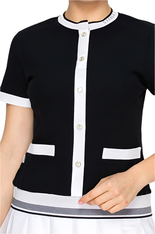 Women's button-up cardigan and skirt set by Torbist