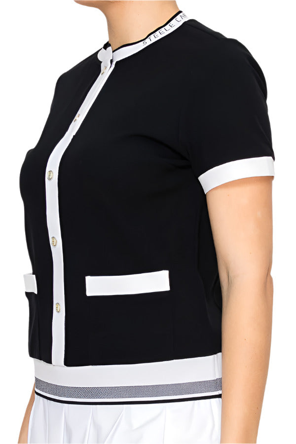 Women's button-up cardigan and skirt set by Torbist