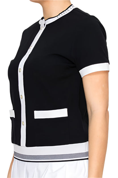 Women's button-up cardigan and skirt set by Torbist